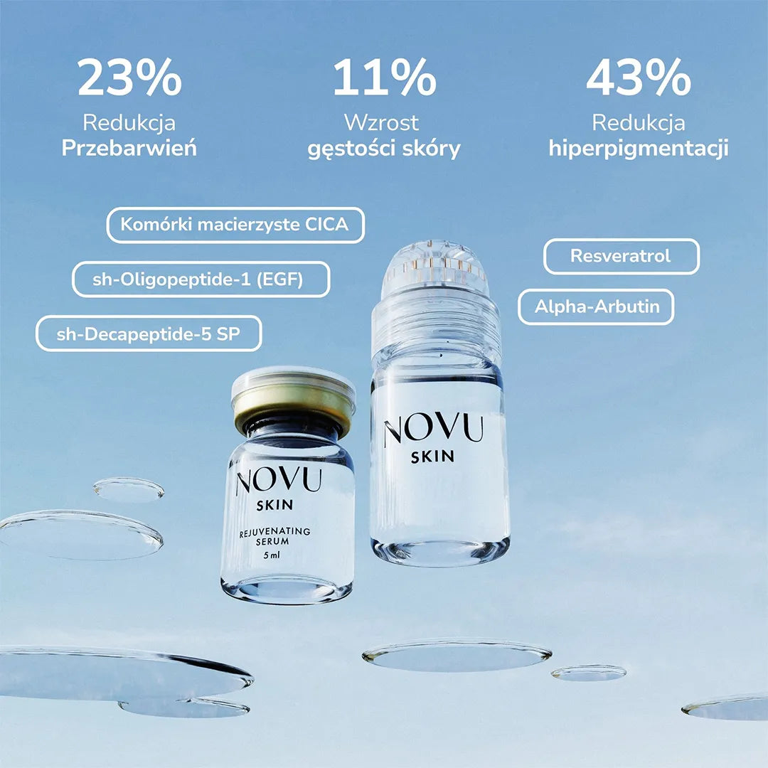 NOVU SKIN Mesoinfuse - zestaw rozświetlająco - regenerujący z peptydami