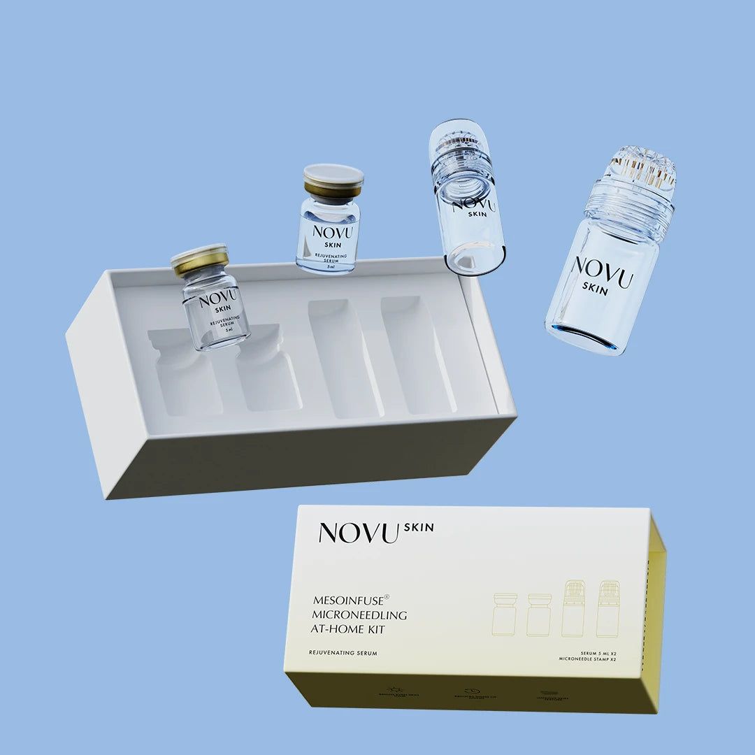 NOVU SKIN Mesoinfuse - zestaw rozświetlająco - regenerujący z peptydami
