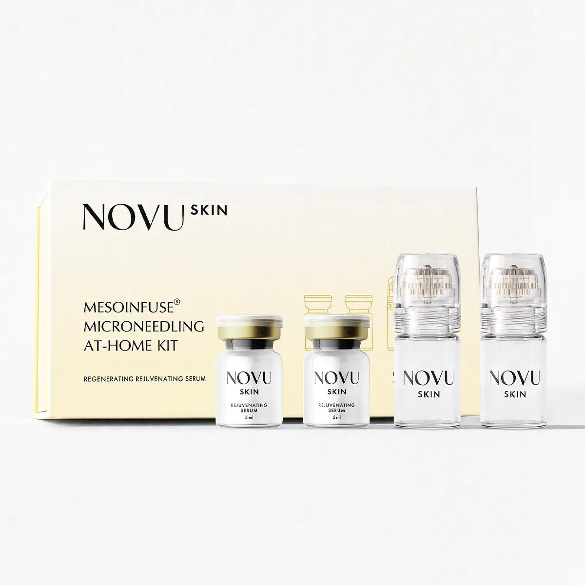 NOVU SKIN Mesoinfuse - zestaw rozświetlająco - regenerujący z peptydami